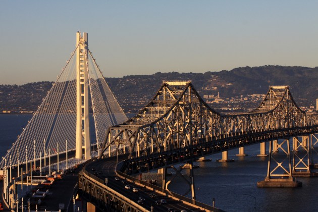 Old and new at sunset